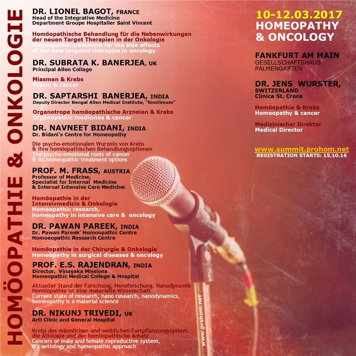 KONGRESS HOMÖOPATHIE & ONKOLOGIE