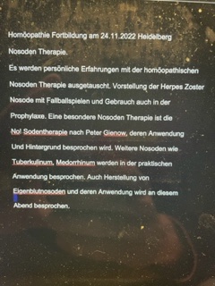 Nosoden Therapie